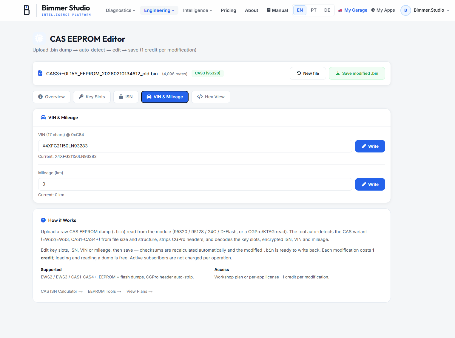 CAS Editor � checksum fix